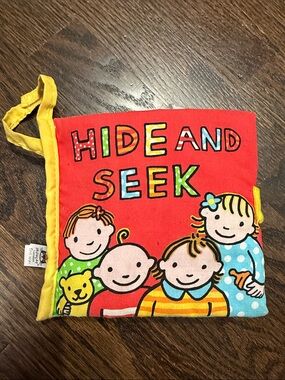 Jellycat Hide & Seek Soft Cloth Activity Book Baby Sensory Crinkle Toy Retired